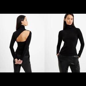 (28) Roy Viscose Turtleneck Top French Connection, Sz S